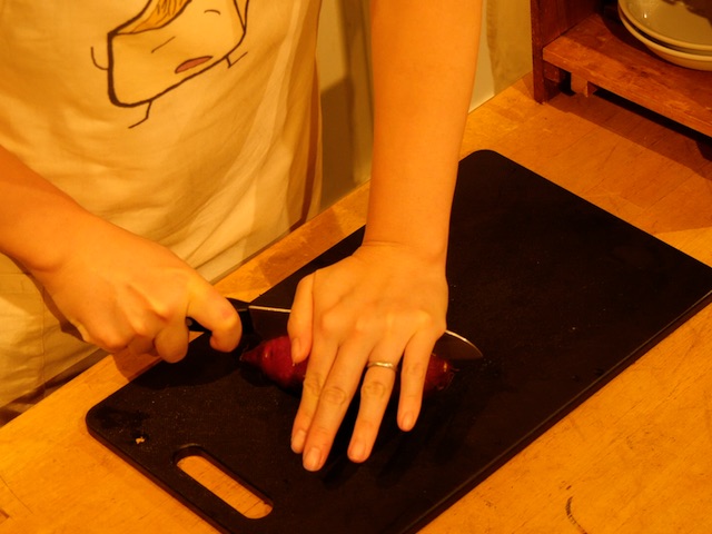 サツマイモカット