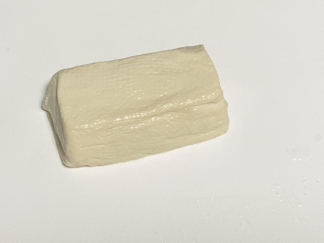 豆腐取り出し