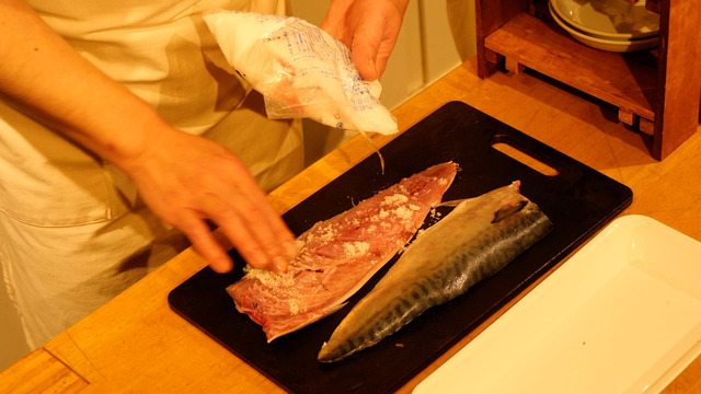 サバの臭み抜き