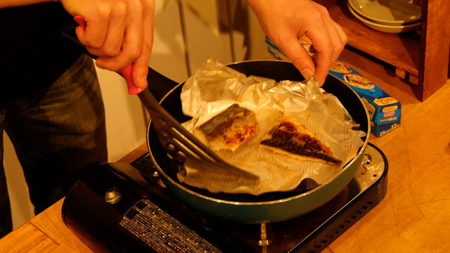 サバのぬか漬け焼き